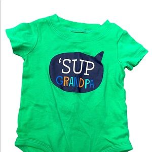 Sup Grandpa Onesie New Condition worn once 9 month